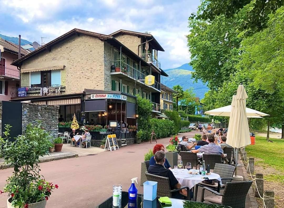 Отель Osteria La Riva Minusio Экстерьер фото